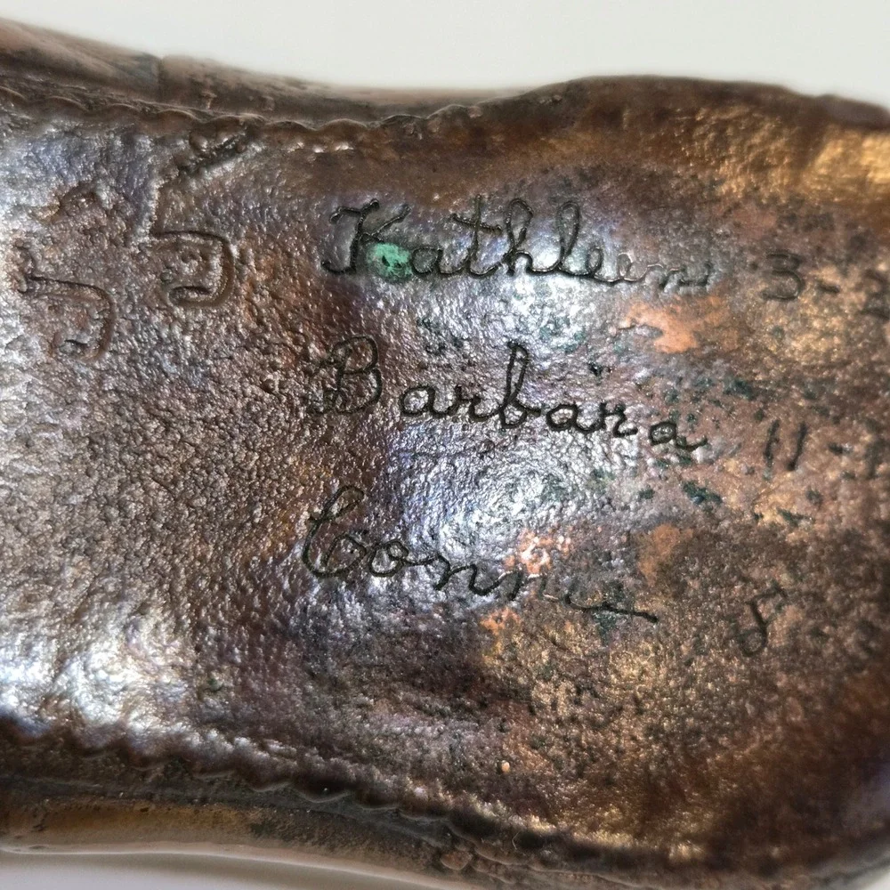 Vintage 1950s bronzed